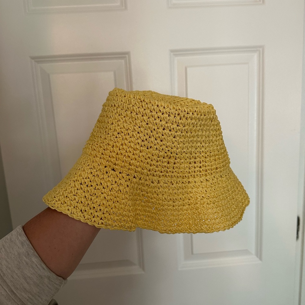 Anthropologie - Wyeth by Todd Magill Yellow Crochet Hat
